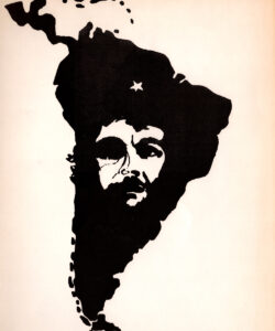 Desenho s.t. [Che Guevara] do portefólio Vasco, Paris, Editions Trait Tiré, c.1972 (col. Daniel Melo; cortesia de Eduardo Costa Dias). O líder guerrilheiro Che Guevara (1928-1967) personificou o internacionalismo revolucionário dos anos 1960/70 e foi um dos ídolos das gerações terceiro-mundistas.