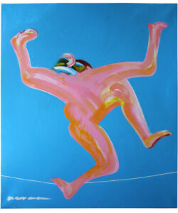 «Tango», acrílico s/ tela, 1996, 120 x 100 cm (col. Pedro de Noronha Goucha Gomes).